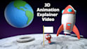 create modern 3d animation explainer video