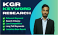 do best kgr  keyword research and low competitive  service