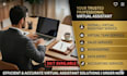 do your professional virtual assistant tasks, data entry and web research