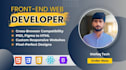 be your front end web developer using react js, html, css