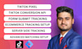 install tiktok pixel and events API on your website