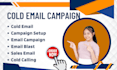 send cold email campaign bulk email blast cold calling cold mailing