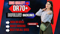 increase domain rating dr70 with SEO manual backlinks