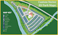 create a custom vector map, rv park, campground, or site map in illustrator