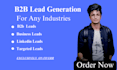 do b2b lead generation and targeted linkedin building