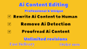 manually rewrite ai content to human, ai content editing, proofread ai,remove ai