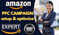 setup, manage and optimize amazon PPC campaigns and sponsored ads