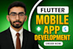 design and develop a professional flutter mobile app android ios with ai chatbot