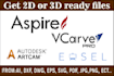 create high quality cnc design in aspire , vcarve and  easel