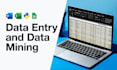 do data entry, data processing, and ai assisted data mining