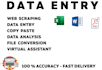 do data entry on urgent basis