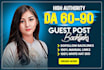 do high da guest post, high authority backlinks, da50 guest post