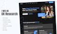 do UX research, wireframe design and UX data analysis