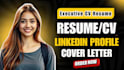 write executive cv resume update build cover letter optimize linkedin profile