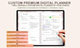 create responsive etsy digital planner, digital planner, hyperlinked planner