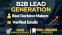 do targeted b2b lead generation and linkedin leads with verified emails