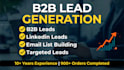 do targeted b2b lead generation and linkedin leads with verified emails