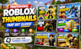 create attractive roblox game thumbnails and thumbnail editor