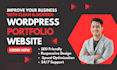 built wordpress portfolio website