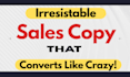 high converting sales copy landing page and email copy