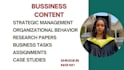 do professional business research, strategic management and report