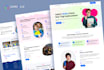 design educational website UI UX by figma