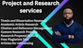 proofread, edit and review your thesis, dissertation project
