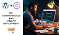 develop custom divi module and divi website