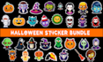 create halloween sticker bundle