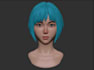 sculpt 3d bust, 3d head model, 3d head bust, 3d model character bust in blender
