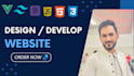 do frontend web development, figma to HTML5 css3 vue js tailwindcss bootstrap
