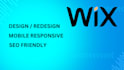 design wix website and redesign a wix website
