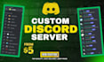 design a custom discord server with bots and advanced features