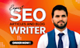 do seo article writing, blog post writing and content writing