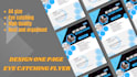 design a one sheet attractive and high quality flyer
