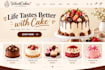 design cake shopify store bread website cookies pastries ice cream grocery store