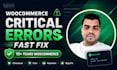 fix woocommerce critical errors fast