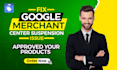 fix google merchant center suspension issue and approved products