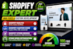 do shopify bug fix and shopify customized website the way you want