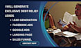 generate debt management leads debt consolidation landing page via google ads