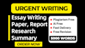 write business, case study, research and summary, internship, report, papers