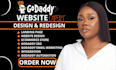 godaddy website redesign godaddy website design develop godaddy website