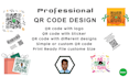 create professional qr code design for your logo or app or any link