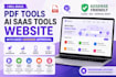 build PDF tools, ai saas tools website with easy adsense approval