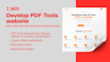 build tools website, SEO tools website, ai tools website, pdf tool website
