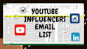 find youtuber influencer emails for lead list