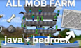 build automatic crop and mob farms in minecraft java and bedrock