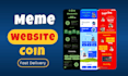 create crypto meme coin or token website like ponke, pepe, solama, wif or maga