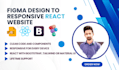 convert figma design to pixel perfect react bootstrap responsive website