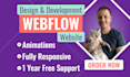 be your webflow expert, design or develop webflow website